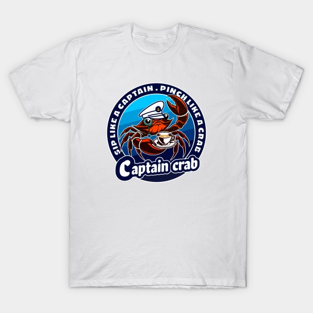 Captain crab T-Shirt by Graffik-Peeps